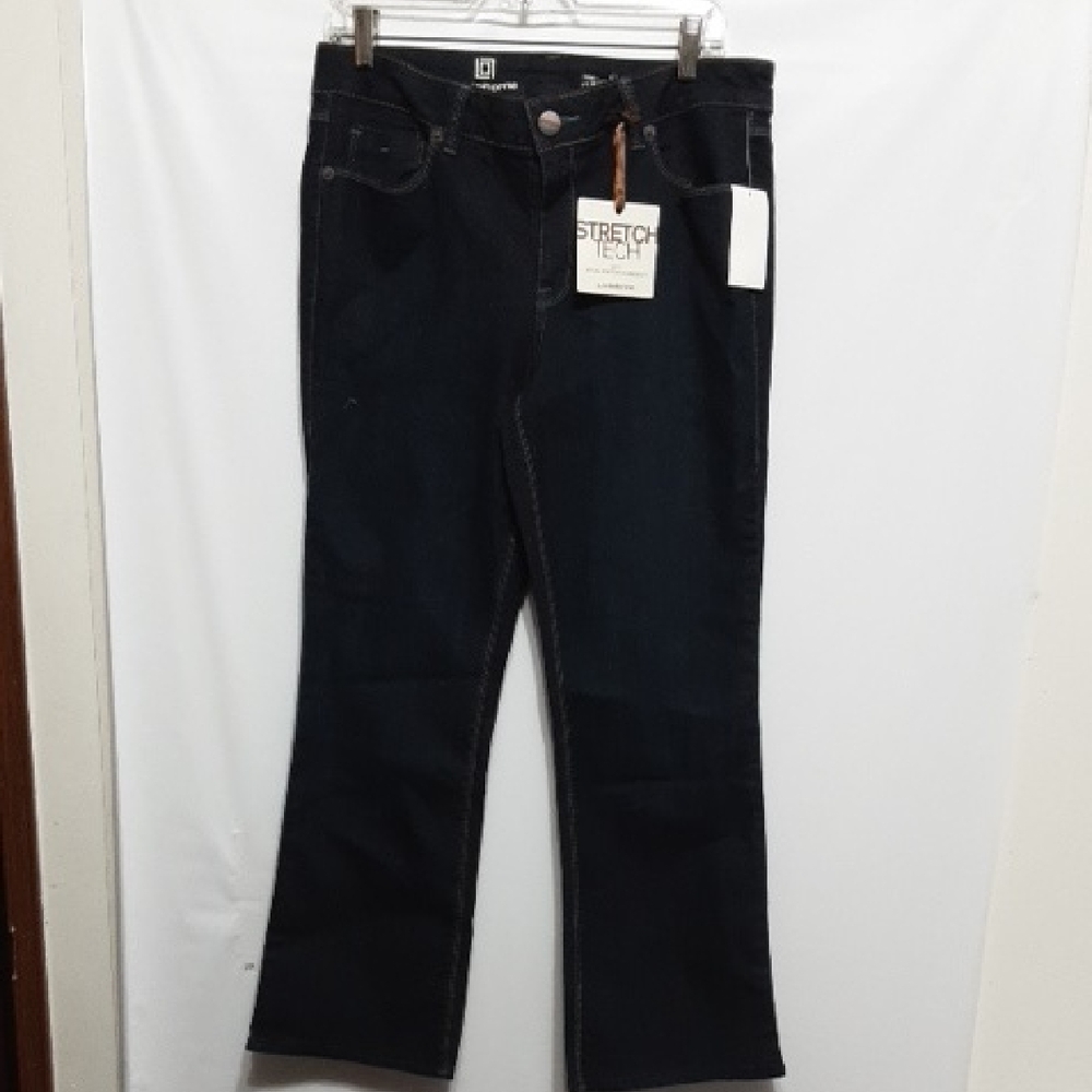 Liz Claiborne Stretch Tech Dark Blue Women's Bootcut‎ Jeans